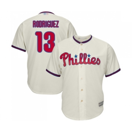 Youth Philadelphia Phillies #13 Sean Rodriguez Replica Cream Alternate Cool Base Baseball Jersey